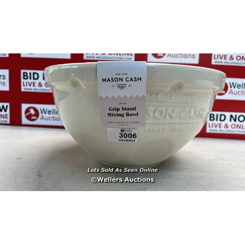 3006 - MASON CASH INNOVATIVE KITCHEN MIXING BOWL, CERAMIC, OFF- WHITE, 29 X 29 X 14 CM, 5 LITERS / H13