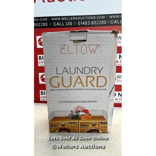 3007 - ELTOW LAUNDRY GUARD, MAGNETIC FENCE FOR WASHER/DRYER TO KEEP CLOTHES FROM FALLING BEHIND / H13