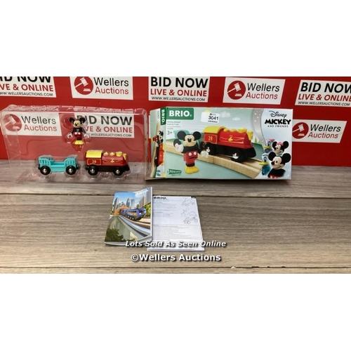 3041 - BRIO WORLD DISNEY MICKEY MOUSE BATTERY POWERED TRAIN / H19