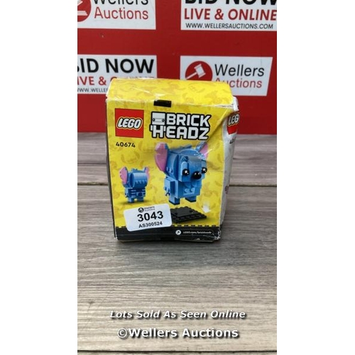 3043 - LEGO BRICKHEADZ 40674 - STITCH / H19