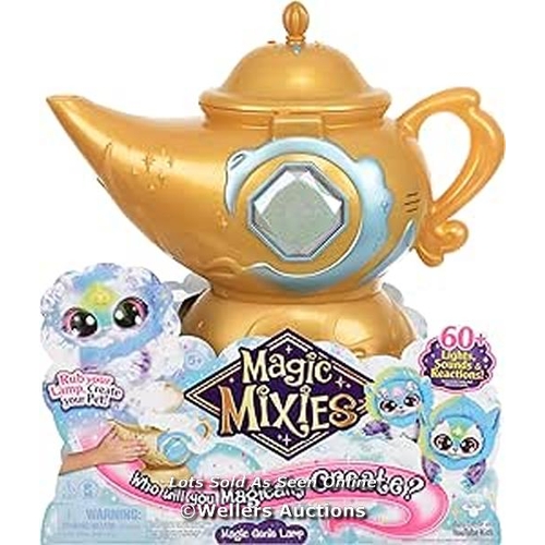 3044 - MAGIC MIXIES MAGIC GENIE LAMP WITH INTERACTIVE 8 INCH BLUE PLUSH TOY & 60+ SOUNDS AND REACTIONS: PER... 