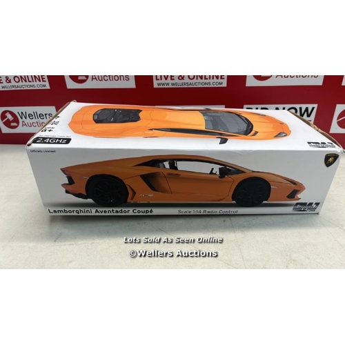 3050 - OFFICIALLY LICENSED REMOTE CONTROL LAMBORGHINI IN 30CM SIZE 1:14 SCALE IN LAMBO ORANGE / H19