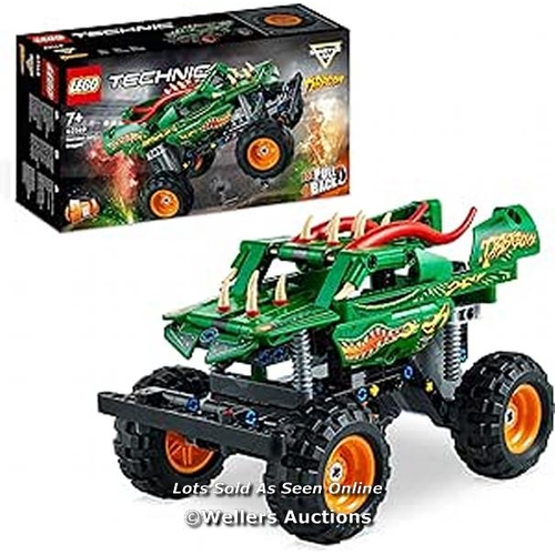 3062 - LEGO TECHNIC MONSTER JAM DRAGON MONSTER TRUCK TOY FOR 7 PLUS YEAR OLD BOYS AND GIRLS, 2IN1 RACING PU... 