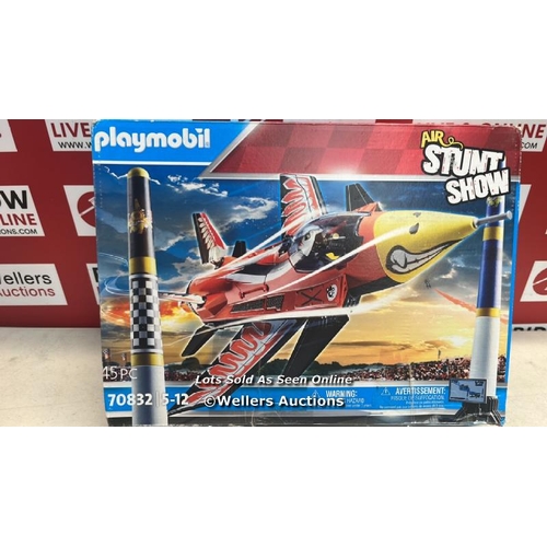 3064 - PLAYMOBIL AIR STUNT SHOW 70832 EAGLE JET, TOY PLANE WITH WIND-UP MOTOR, AEROPLANE TOY FOR 5+ YEAR OL... 