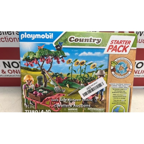 3076 - PLAYMOBIL 71380 COUNTRY VEGETABLE GARDEN STARTER PACK, ORGANIC FARM, SUSTAINABLE TOY, FUN IMAGINATIV... 