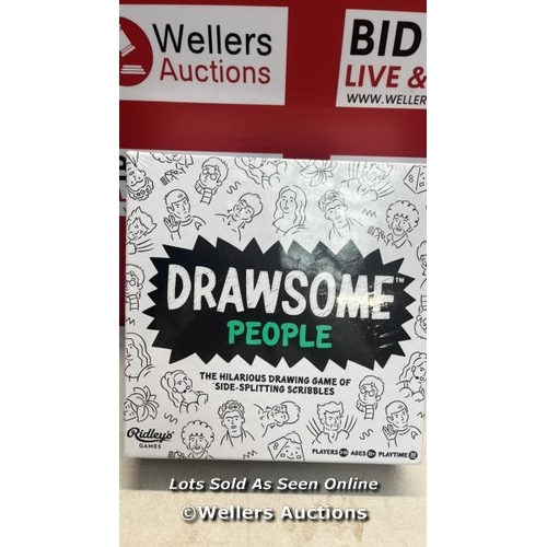 3080 - RIDLEY'S GAMES GME048 DRAWSOME PEOPLE BOARD GAME, MULTI / H22