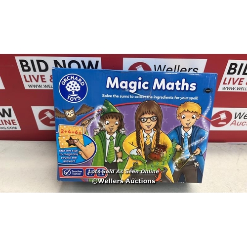 3097 - ORCHARD TOYS MAGIC MATHS , MAGIC INK REVEALS THE ANSWER, EDUCATIONAL MATHS GAME, PRACTICE ADDITION A... 