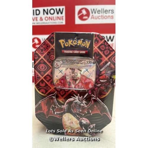 3102 - POKEMON TCG: SCARLET & VIOLET�PALDEAN FATES TIN  SHINY CHARIZARD EX (1 FOIL PROMO CARD & 4 BOOSTER ... 