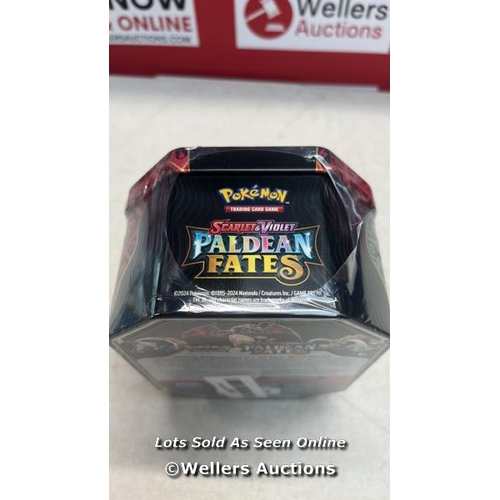 3102 - POKEMON TCG: SCARLET & VIOLET�PALDEAN FATES TIN  SHINY CHARIZARD EX (1 FOIL PROMO CARD & 4 BOOSTER ... 