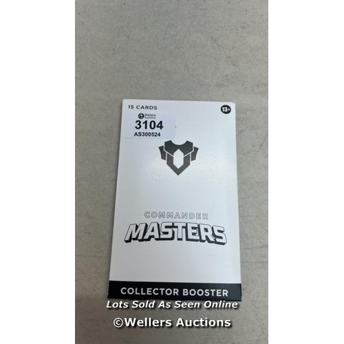 3104 - MAGIC: THE GATHERING COMMANDER MASTERS COLLECTOR BOOSTER / APPEARS NEW & SEALED / H36