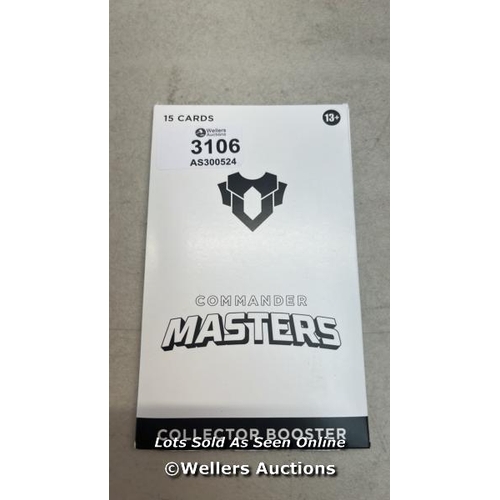 3106 - MAGIC: THE GATHERING COMMANDER MASTERS COLLECTOR BOOSTER / APPEARS NEW & SEALED / H36