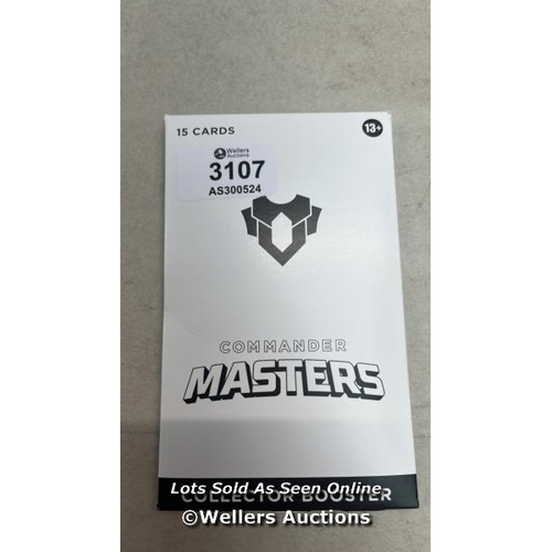 3107 - MAGIC: THE GATHERING COMMANDER MASTERS COLLECTOR BOOSTER / APPEARS NEW & SEALED / H36