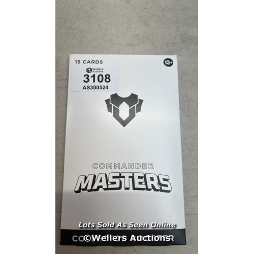 3108 - MAGIC: THE GATHERING COMMANDER MASTERS COLLECTOR BOOSTER / APPEARS NEW & SEALED / H36