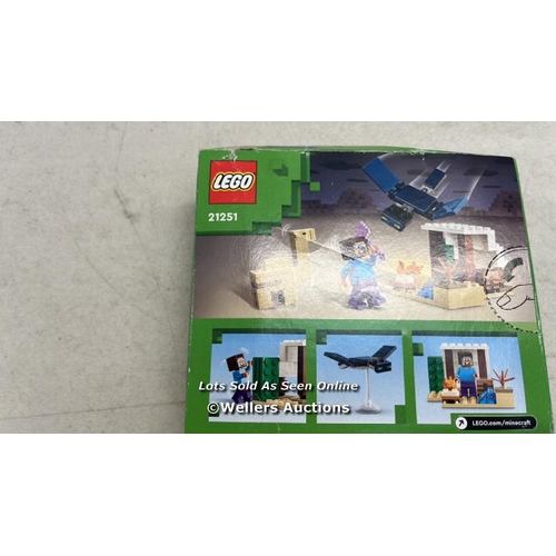 3121 - LEGO MINECRAFT STEVE'S DESERT EXPEDITION BUILDING TOYS FOR 6 PLUS YEAR OLD KIDS, BOYS AND GIRLS, BIO... 