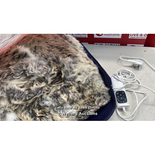 3147 - DREAMLAND FAUX FUR HEATED ELECTRIC BLANKET / E69