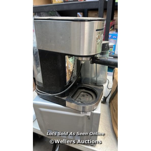 3165 - MICROWAVE, COFFEE MACHINE AND TOASTER / UNTESTED / G37