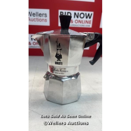 3247 - BIALETTI MOKA EXPRESS ALUMINIUM STOVETOP COFFEE MAKER (2 CUP) / E80