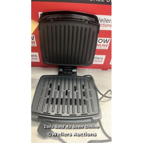 3263 - GEORGE FOREMAN IMMERSA MEDIUM ELECTRIC GRILL  / BLACK  / E84