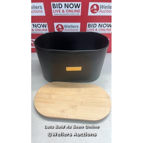 3270 - TYPHOON OTTO BLACK BREAD BIN / E84