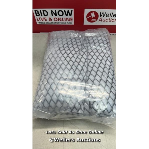 3307 - 100% POLY COTTON MATTRESS COVER FULLY TOTAL ENCASEMENT ZIPPED MATTRESS PROTECTOR (LIGHT GREY, DOUBLE... 