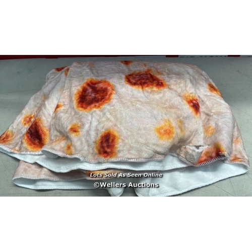 3331 - ABAYSTO ROUND BLANKET,BURRITOS TORTILLA BLANKET FOR ADULT AND KIDS / G58