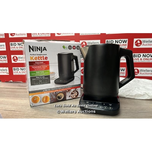 3568 - NINJA PERFECT TEMPERATURE KETTLE, 1.7L, WITH TEMPERATURE CONTROL, LED DISPLAY, EASY TO USE KETTLE WI... 