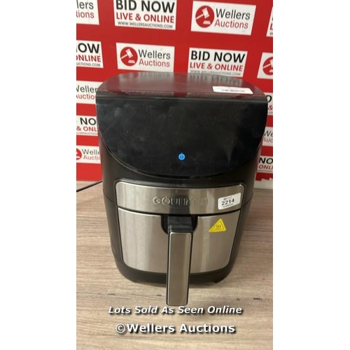 2214 - GOURMIA 6.7L DIGITIAL AIR FRYER / POWERS UP WITH ERROR CODE / SIGNS OF USE / C26