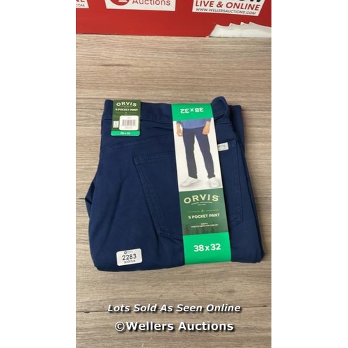 2283 - GENTS NEW ORVIS 5 POCKET TROUSERS / 38X32 / D23