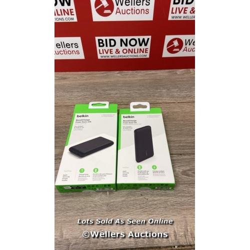 4075 - BELKIN POWERBANKS 2PK / UNTESTED / C41