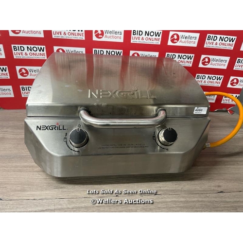 4080 - NEXGRILL STAINLESS STEEL 2 BURNER BBQ / SIGNS OF USE / P6