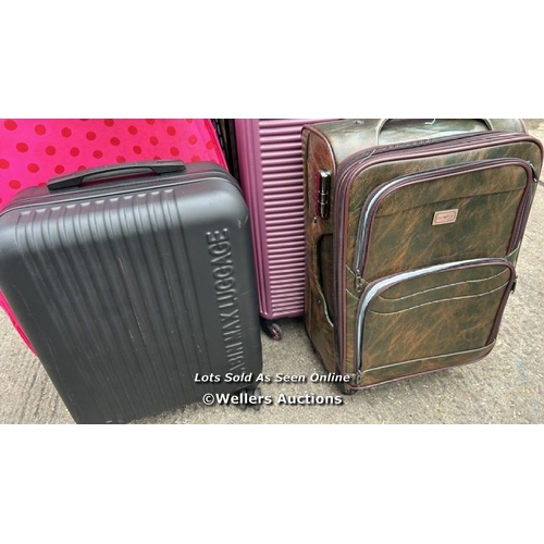 4593 - X2 PRE-OWNED SUITCASES INCL. EYEFUL