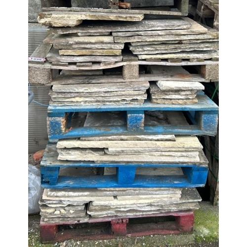 1339 - A LARGE QUANTITY OF STONE FLAGS, ACROSS FOUR PALLETS / ALL LOTS ARE LOCATED IN SL0 9LG, REGRETFULLY ... 