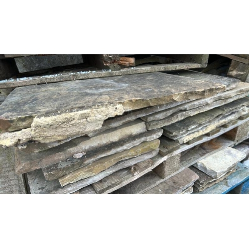 1339 - A LARGE QUANTITY OF STONE FLAGS, ACROSS FOUR PALLETS / ALL LOTS ARE LOCATED IN SL0 9LG, REGRETFULLY ... 