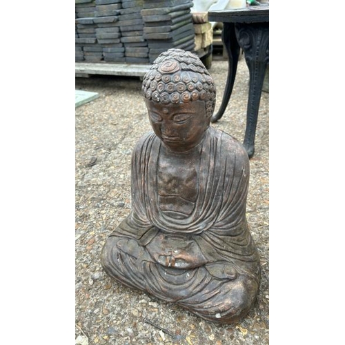 1345 - TWO ORNAMENTAL BUDDHAS, TALLEST 50CM (H) / ALL LOTS ARE LOCATED IN SL0 9LG, REGRETFULLY WE DO NOT OF... 