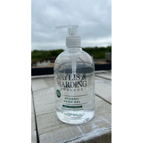 1350 - A PALLET OF BAYLIS AND HARDING 180ML HAND GEL, X6 PER BOX, APPROX X150 BOXES PER PALLET / ALL LOTS A... 