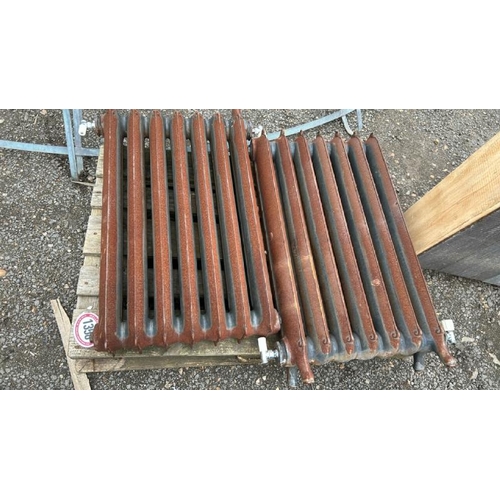 1358 - TWO VINTAGE CAST IRON RADIATORS / ALL LOTS ARE LOCATED IN SL0 9LG, REGRETFULLY WE DO NOT OFFER SHIPP... 