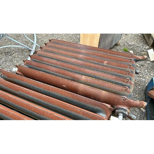 1358 - TWO VINTAGE CAST IRON RADIATORS / ALL LOTS ARE LOCATED IN SL0 9LG, REGRETFULLY WE DO NOT OFFER SHIPP... 