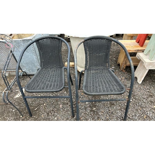 1359 - FOUR ASSORTED OUTDOOR GARDEN CHAIRS / ALL LOTS ARE LOCATED IN SL0 9LG, REGRETFULLY WE DO NOT OFFER S... 