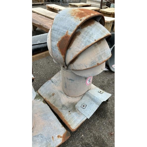 1371 - A PAIR OF GALVANISED INDUSTRIAL ROOF VENTS / ALL LOTS ARE LOCATED IN SL0 9LG, REGRETFULLY WE DO NOT ... 