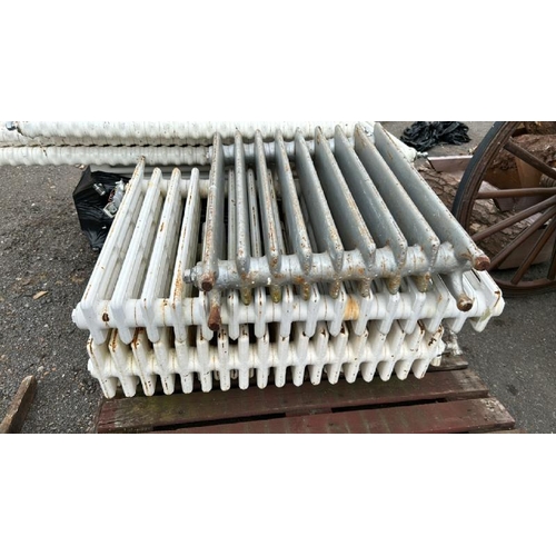 1373 - FOUR VINTAGE CAST IRON RADIATORS / ALL LOTS ARE LOCATED IN SL0 9LG, REGRETFULLY WE DO NOT OFFER SHIP... 