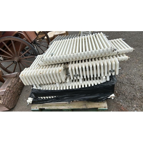 1374 - FOURTEEN MODERN CAST IRON RADIATORS / ALL LOTS ARE LOCATED IN SL0 9LG, REGRETFULLY WE DO NOT OFFER S... 