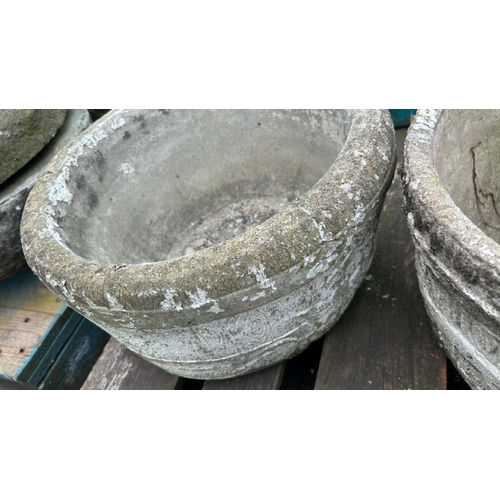 1413 - TWO NON MATCHING PLANTERS, LARGEST 24CM (H) X 43CM (DIA) / ALL LOTS ARE LOCATED IN SL0 9LG, REGRETFU... 
