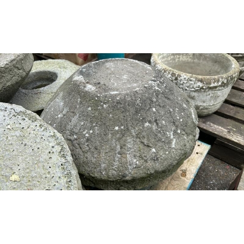 1415 - SEVEN LARGE STADDLE STONE TOPS, 52CM (DIA) / ALL LOTS ARE LOCATED IN SL0 9LG, REGRETFULLY WE DO NOT ... 