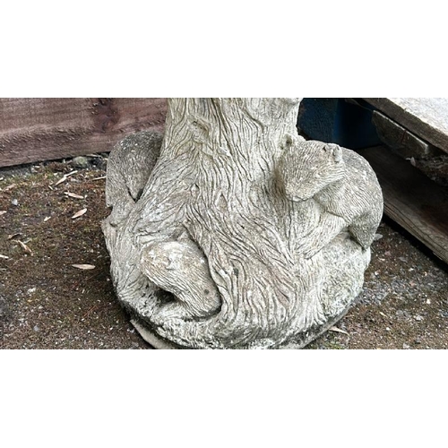 1419 - A RECONSTITUTED STONE BIRDBATH, 42CM (H) / ALL LOTS ARE LOCATED IN SL0 9LG, REGRETFULLY WE DO NOT OF... 