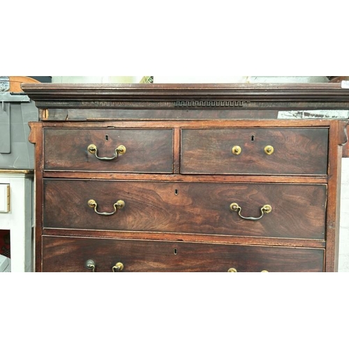 1504 - 18TH CENTURY MAHOGANY TALL BOY WITH 8 DRAWERS, 183 X 110 X 56CM / ALL LOTS ARE LOCATED IN SL0 9LG, R... 