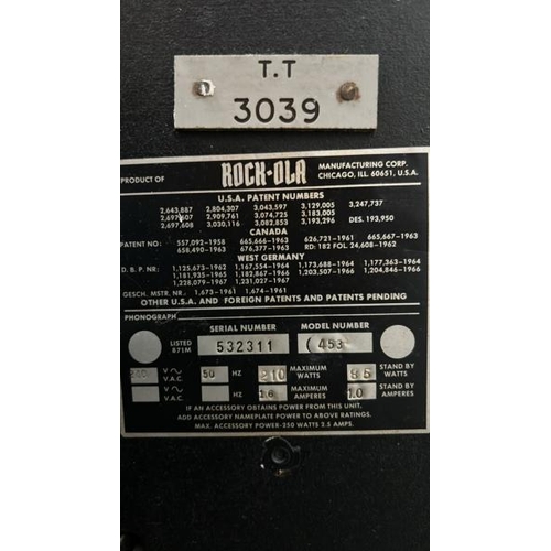 1514 - 1974 ROCK-OLA 'STAR TREK' JUKEBOX MODEL 453, POWERS UP, UNTESTED, MAY BE IN NEED OF RESTORATION, ALS... 
