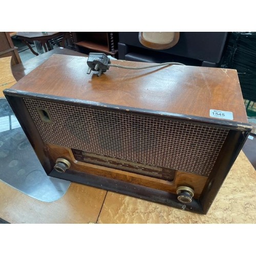 1545 - COSSOR MELODY MASTER' RADIO. MODEL 523. POWERS UP, UNTESTED / ALL LOTS ARE LOCATED IN SL0 9LG, REGRE... 