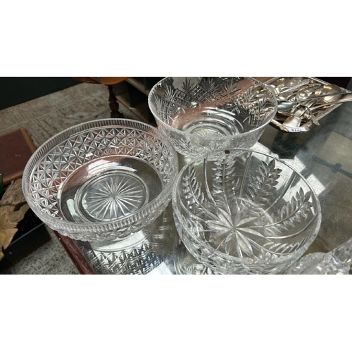 1774 - QUANTITY OF CUT GLASS INC., BELLS, BOWLS ETC / ALL LOTS ARE LOCATED IN SL0 9LG, REGRETFULLY WE DO NO... 