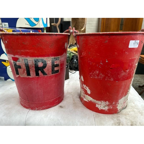 1776 - X2 OLD FIRE BINS / ALL LOTS ARE LOCATED IN SL0 9LG, REGRETFULLY WE DO NOT OFFER SHIPPING, BUYERS MUS... 