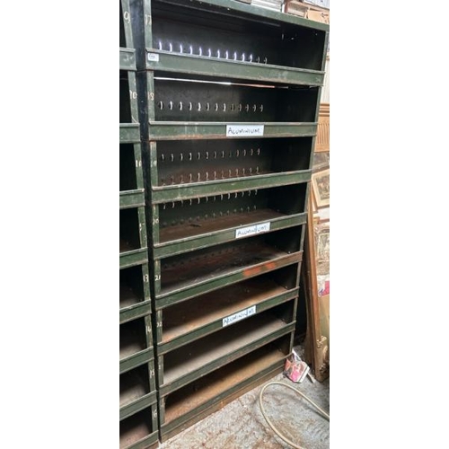 1795 - EIGHT TIER METAL CABINET, 190CM (H) X 91CM (W) X 31CM (D) / ALL LOTS ARE LOCATED IN SL0 9LG, REGRETF... 